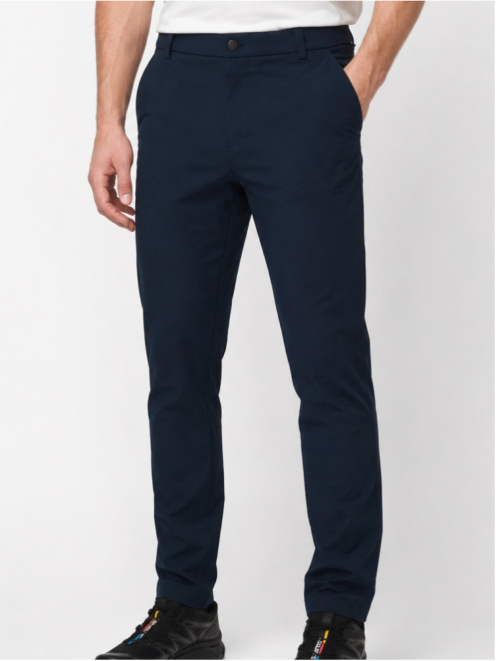 Lululemon Commission Pant Classic Warpstreme Sz 38 True Navy EUC